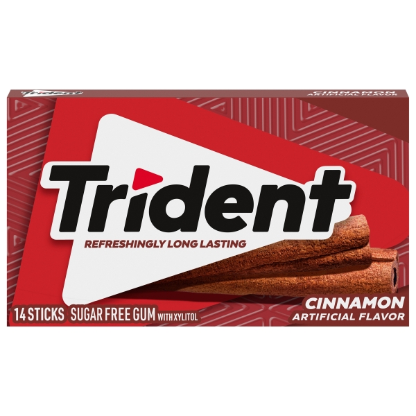 Trident Sugar Free Gum Cinnamon 14 pc 12x266gr