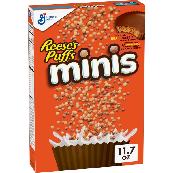 Reese's Puffs Minis Breakfast Cereal 12x331gr