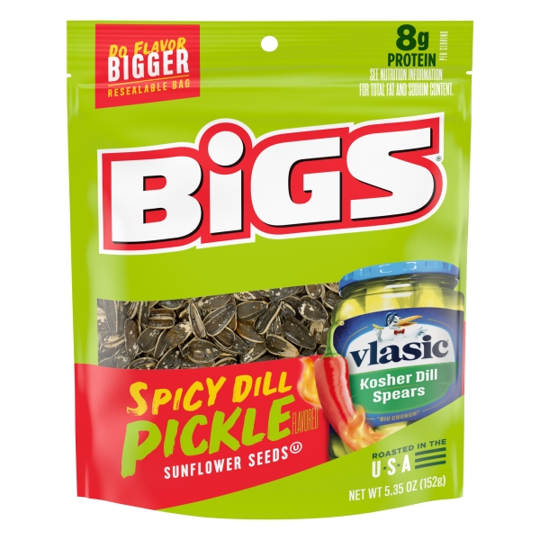 Bigs Spicy Dill Pickle Sunflower Seeds 12x152gr