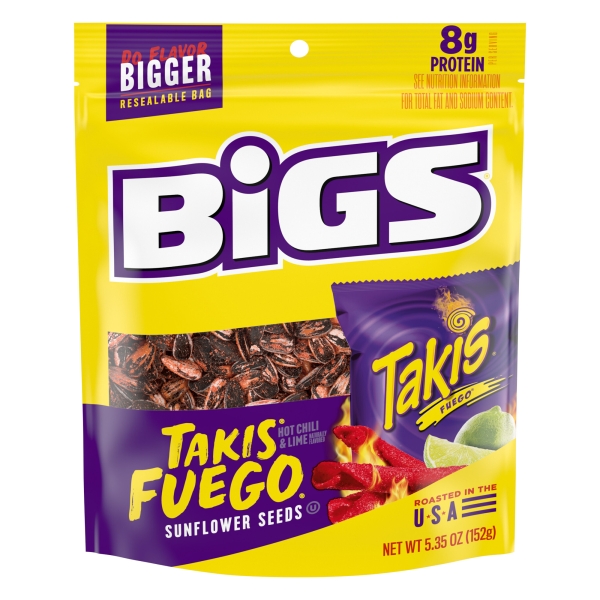 Bigs Takis Fuego Sunflower Seeds 12x152gr