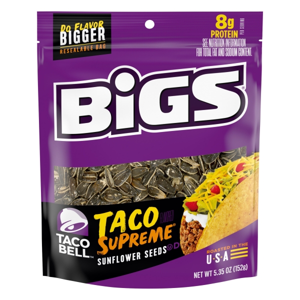 Bigs Taco Bell Sunflower Seeds 12x152gr