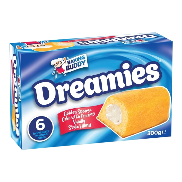 Dreamies Golden Sponge Cake w Vanilla filling 12x300gr