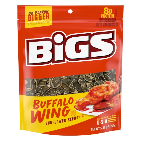 Bigs Buffalo Wing Sunflower Seeds 12x152gr