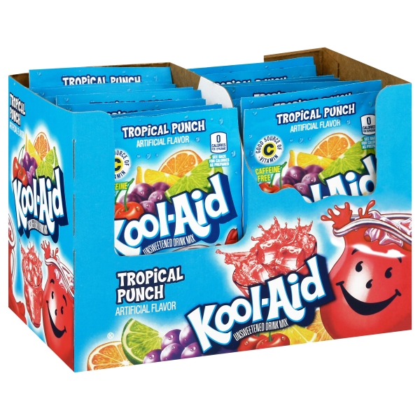 Kool-Aid Unsweetened 2QT Tropical Punch 48x5gr
