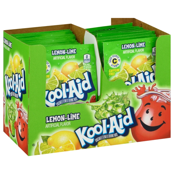 Kool-Aid Unsweetened 2QT Lemon Lime 48x4gr