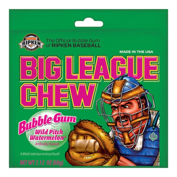 Big League Chew Watermelon Bubble Gum 12x60gr