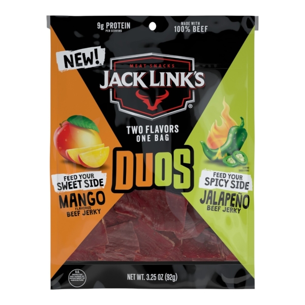 Jack Links Duos Jalapeno+Mango Beef Jerky 8x92gr