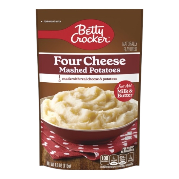 Betty Crocker Mashed Potatoes Four Cheese 8x113gr
