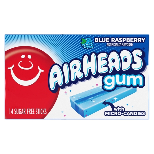 Airheads Gum Blue Raspberry 12x34gr