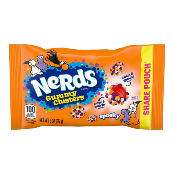 Spooky Halloween Nerds Gummy Clusters 12x85gr