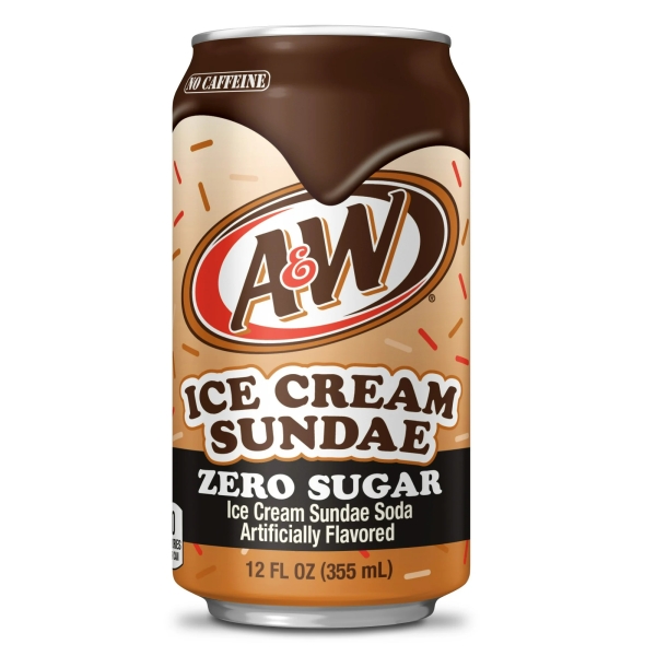 A&W Zero Ice Cream Sundae 12x355ml