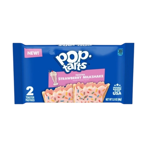 Kelloggs Pop-Tarts Frosted Strawberry Milkshake 6x96gr (2-pack)