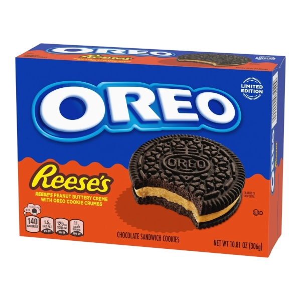 OREO REESE Peanut Buttery Creme Chocolate Sandwich Cookies 12x306gr