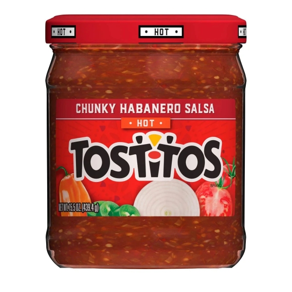 Tostitos Hot Chunky Habanero Salsa Dip 12x439gr