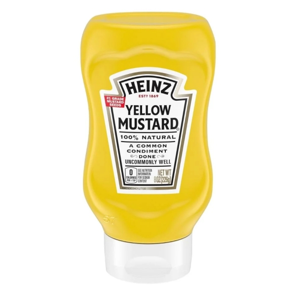 Heinz Yellow Mustard (squeeze) 12x226gr