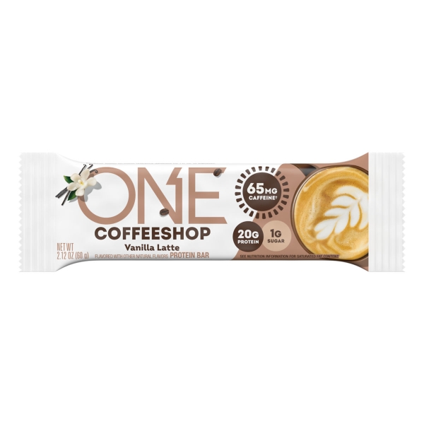 ONE Coffee Shop Vanilla Latte Flavored Protein Bar 12x60gr