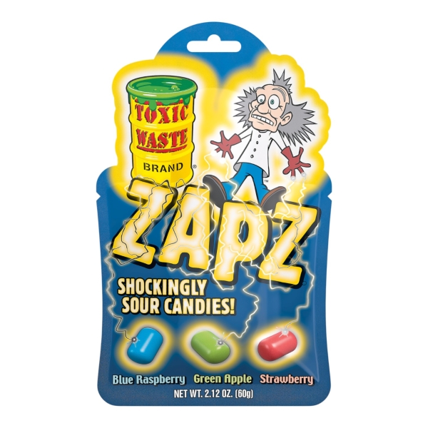 Toxic Waste Zapz Assorted Sour Candies 12x60gr
