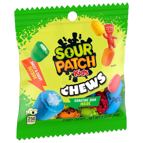 Sour Patch Kids Chews Soft & Chewy Candy 12x60gr