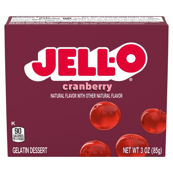 Jell-o Gelatin Cranberry 24x85gr