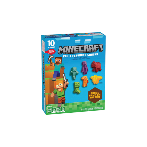 BC Minecraft Assorted Fruit Flavored Snacks 8x227gr