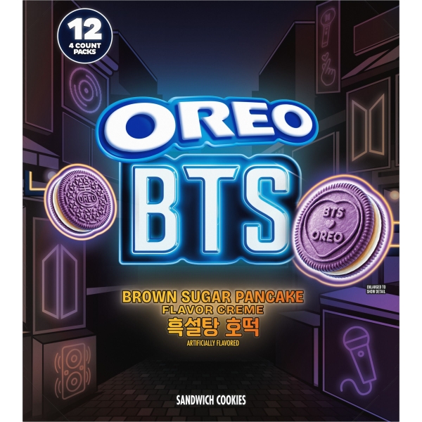 Oreo X BTS - Brown Sugar Pancake Flavor Cookies 12x58gr