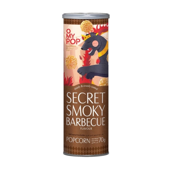 Omypop Smoky Barbecue Popcorn 12x70gr