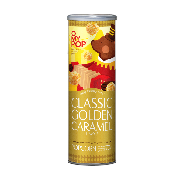 Omypop Golden Caramel Popcorn 12x70gr