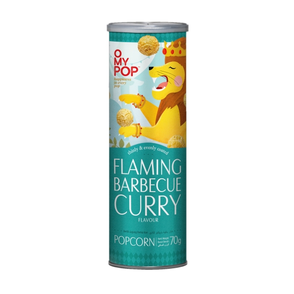 Omypop Barbecue Curry Popcorn 12x70gr
