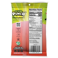Sour Punch Rad Reds Bites (peg bag) 12x140gr