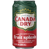 Canada Dry Sugar Cherry Ginger Ale 12x355ml