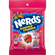Nerds Gummy Clusters Rainbow (peg bag) 12x85gr