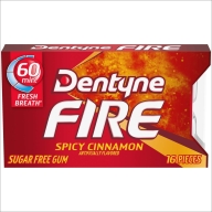Dentyne Fire Cinnamon Sugar Free Gum 9x24gr