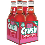 Crush Strawberry Soda Real Sugar (glass) 24x355ml