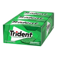 Trident Spearmint Sugar Free Chewing Gum 12x319gr